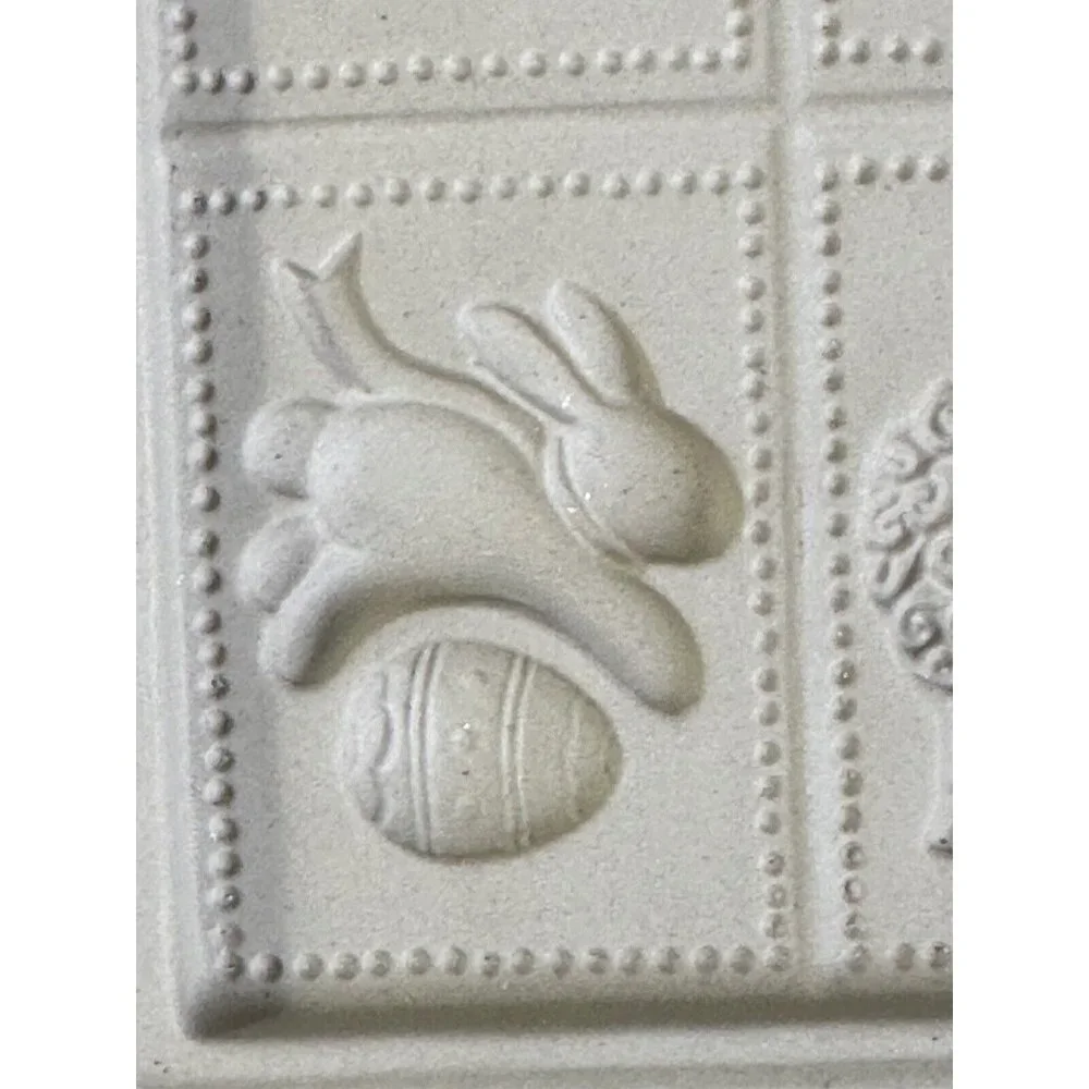 Vintage Brown Bag Cookie Art Mold 1989 East Bunnies Sheep Chickens‎ Butter Molds